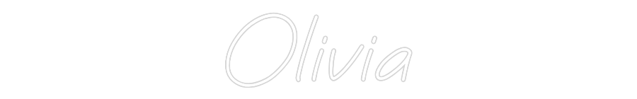 Néon personnalisable Olivia