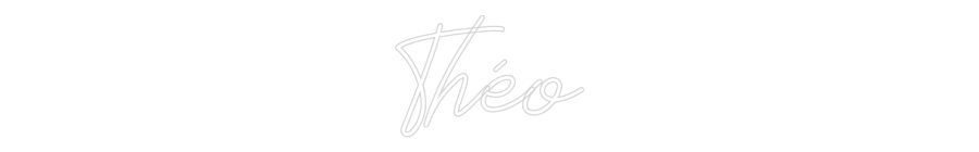 Néon personnalisable Théo
