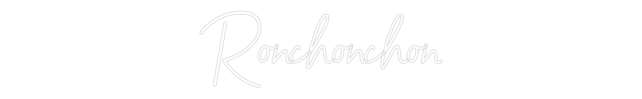 Néon personnalisable Ronchonchon