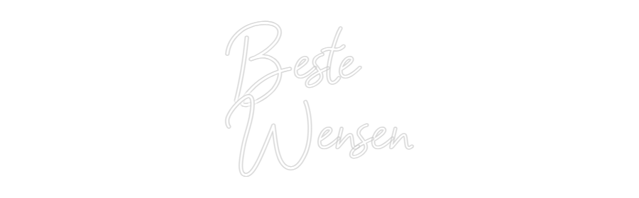 Néon personnalisable Beste
Wensen