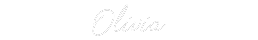 Néon personnalisable Olivia