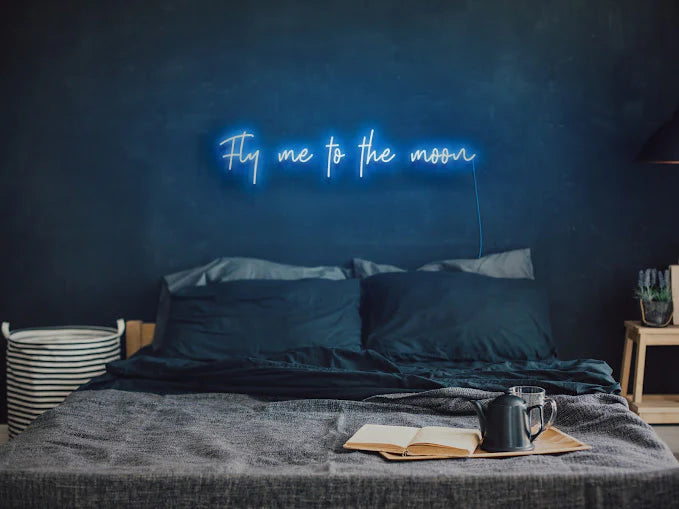 FLY ME TO THE MOON NEON DECO LED