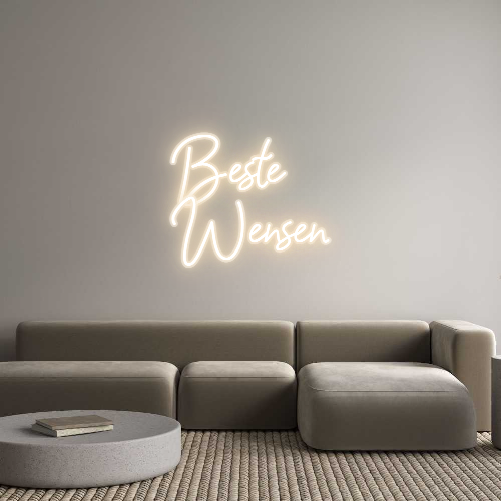 Néon personnalisable Beste
Wensen