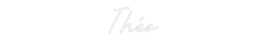 Néon personnalisable Théo