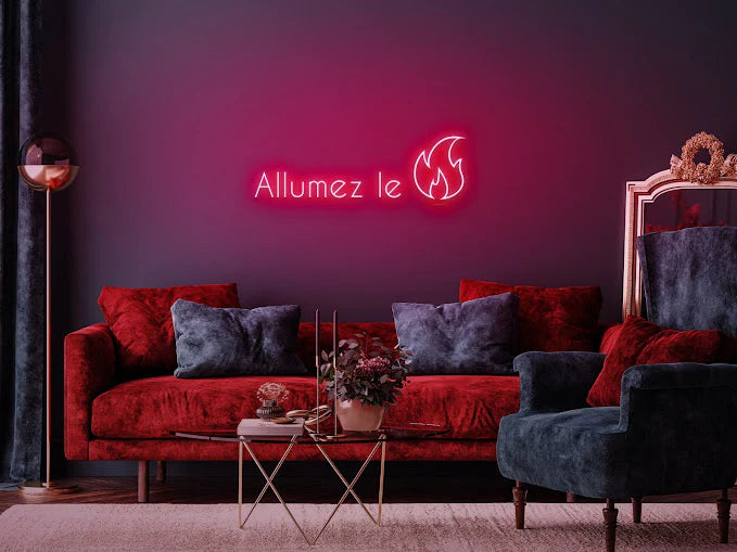 NEON LED ALLUMEZ LE FEU