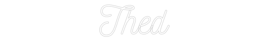 Néon personnalisable Thed