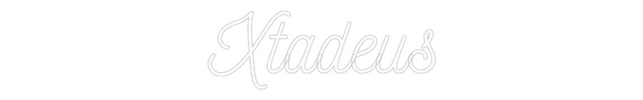 Néon personnalisable Xtadeus