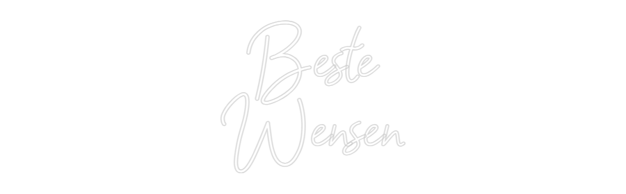 Néon personnalisable Beste
Wensen