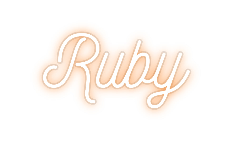 Néon personnalisable Ruby