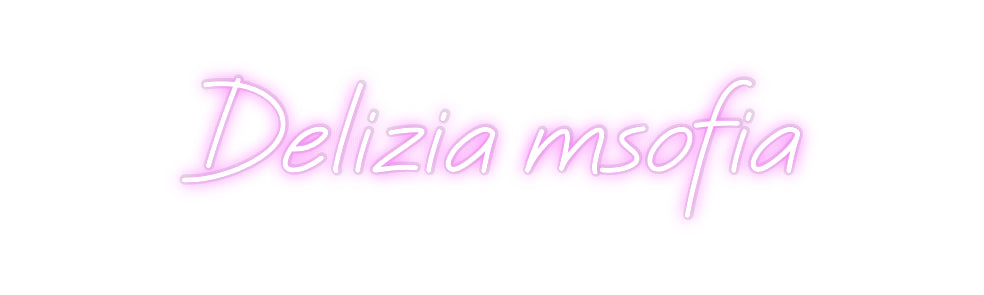 Néon personnalisable Delizia msofia