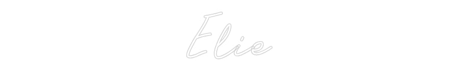 Néon personnalisable Elie