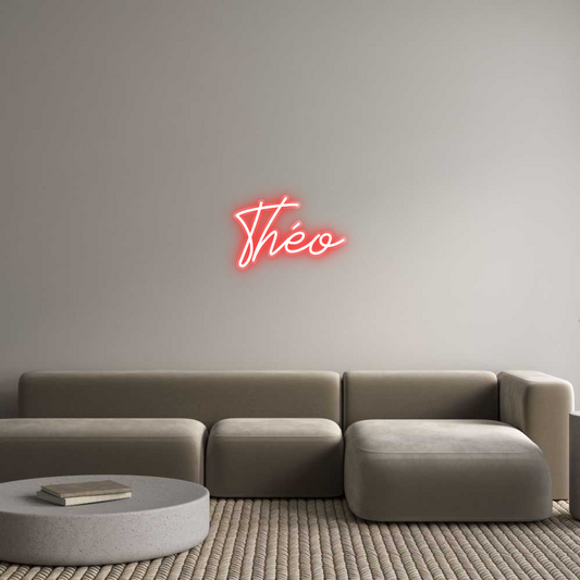 Néon personnalisable Théo