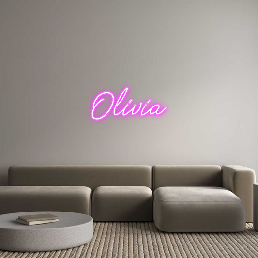 Néon personnalisable Olivia