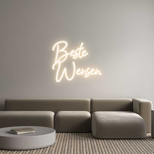 Néon personnalisable Beste
Wensen