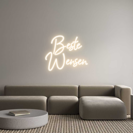Néon personnalisable Beste
Wensen