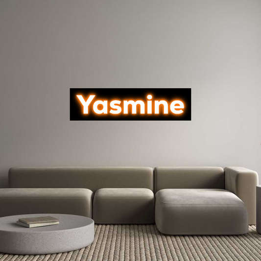 LED SIGNBOX - ENSEIGNE Yasmine