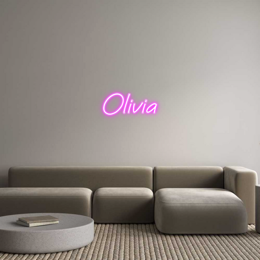 Néon personnalisable Olivia