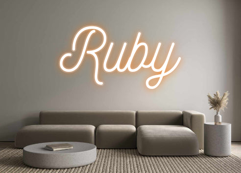 Néon personnalisable Ruby