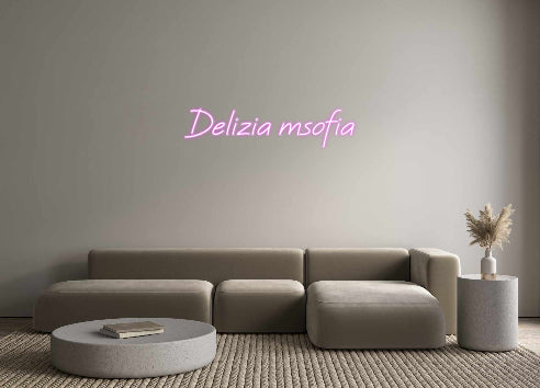 Néon personnalisable Delizia msofia