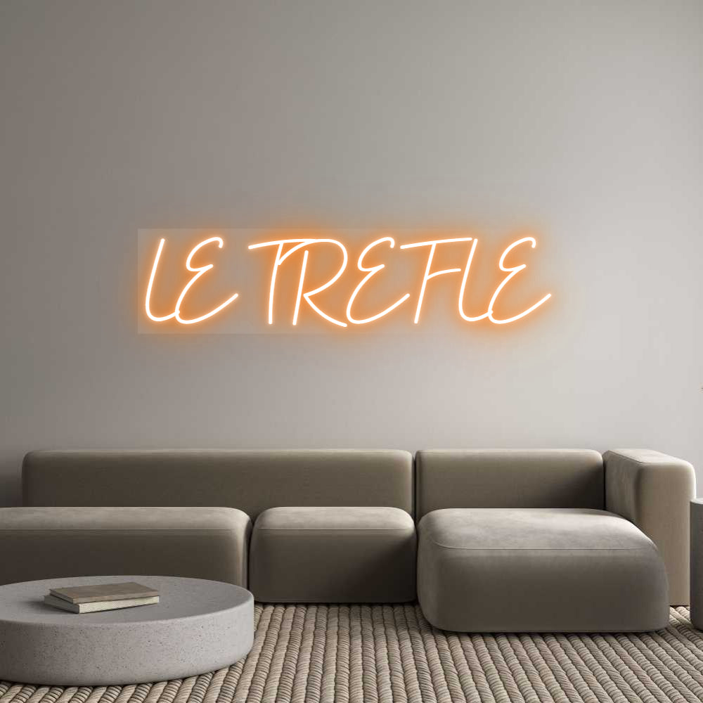 Néon personnalisable LE TREFLE