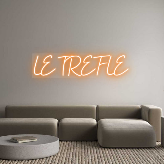 Néon personnalisable LE TREFLE