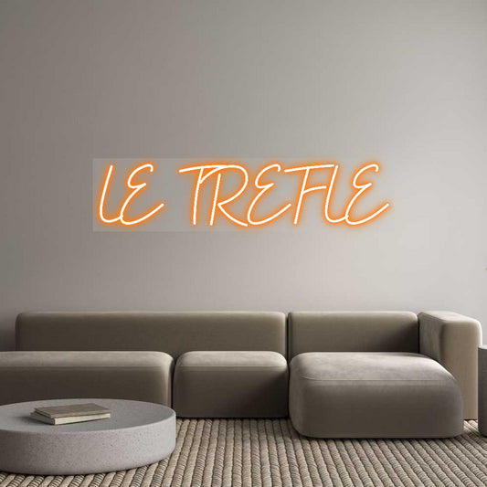 Néon personnalisable LE TREFLE
